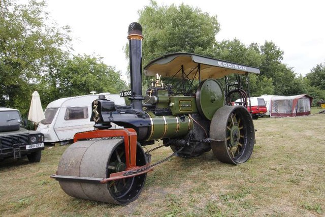 Steam Roller in the field