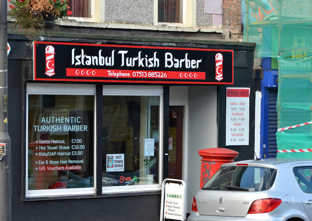 Turkish barber, Strandtown, Belfast