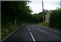 Sharp bend in the road to Castell-y-rhingyll