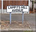 Lampits Hill Avenue sign