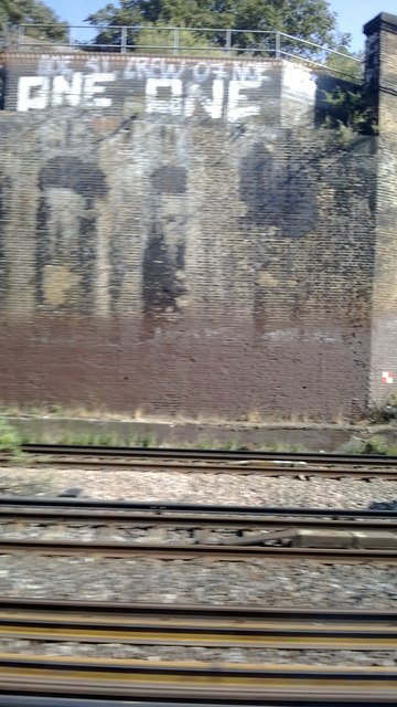 Abutment of former railway overbridge, Putney