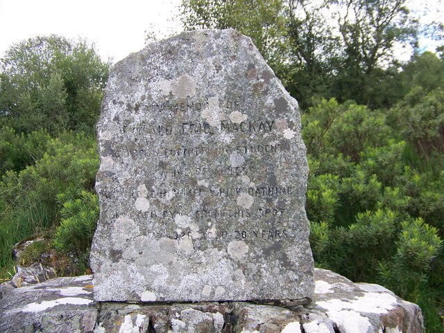 Memorial Stone at Newton Bay