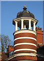 Belper - turret above King Street shop