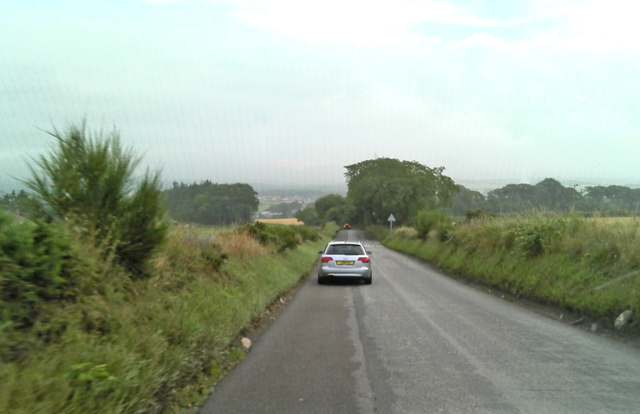 Road scene near Newhills 