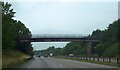 Bridge carrying track over A50 near Overfole 