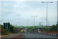 Footbridge over A50 near Normacot