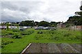 NZ3276 : Allotments and car park by DS Pugh