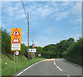 A484 road junction