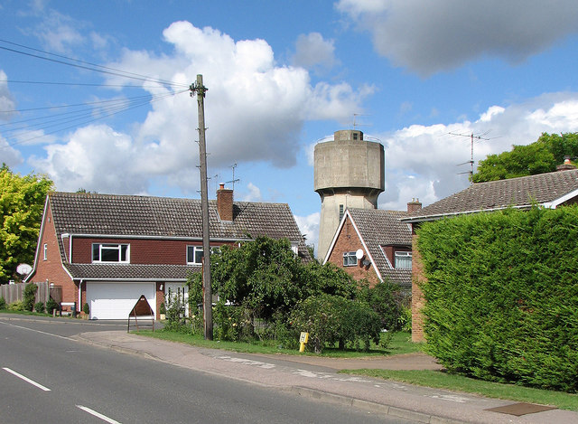 Ashley Way and the water tower