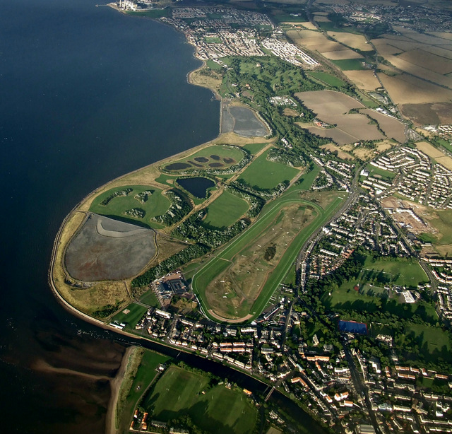 Musselburgh Race Course from the air