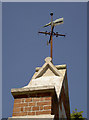 Weather vane on the entrance gate