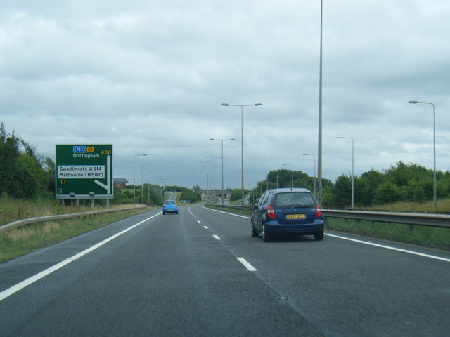 A50 Eastbound Nearing Junction 3 © Colin Pyle Cc-by-sa 2.0 :: Geograph 