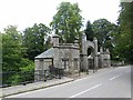 The striking gatehouse to Cortachy Castle