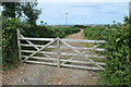 Gated track at Penleaze