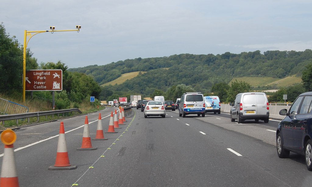 M25 With Average Speed Cameras © Julian P Guffogg Cc-by-sa/2.0 ...