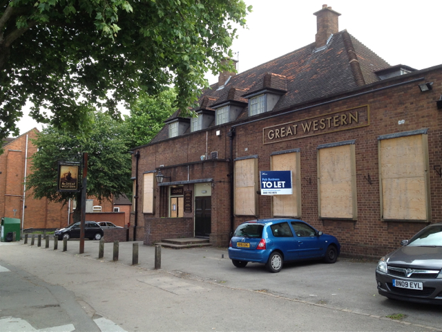 Pub to let: the Great Western, Sherbourne Road, Acocks Green