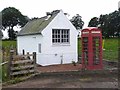 Telephone box and exchange at Careston