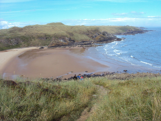 Hackley Bay from top of path