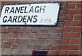 TQ2475 : Street sign, Ranelagh Gardens SW6 by Robin Sones