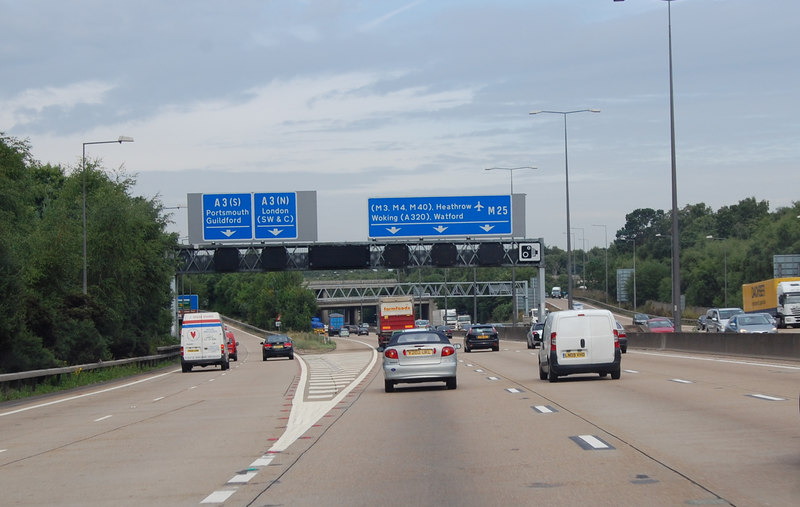 M25 Junction 10 for the A3 © Julian P Guffogg cc-by-sa/2.0 :: Geograph ...