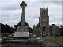 TM3698 : War memorial and Holy Trinity Church, Loddon by Bikeboy