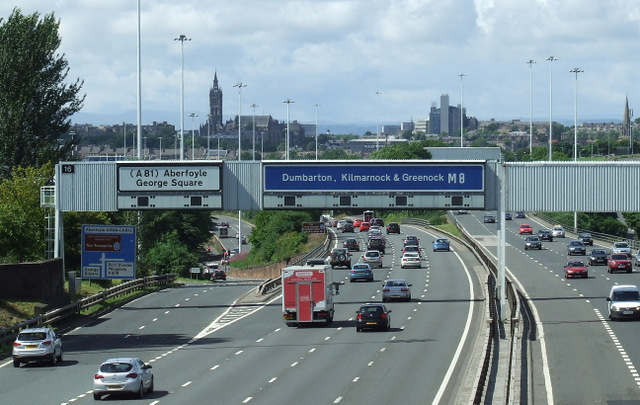 The M8 Motorway In Glasgow © Thomas Nugent :: Geograph Britain And Ireland