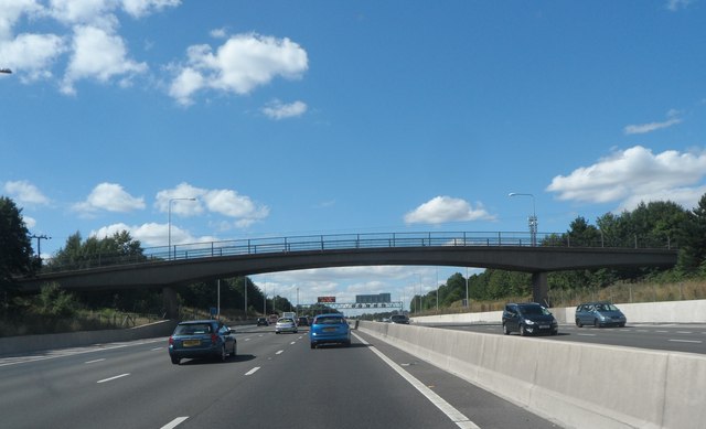 Bridge Over The M25 © Anthony Parkes Cc-by-sa 2.0 :: Geograph Britain 