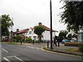 Vicarage Farm Road at the junction of Orchard Avenue