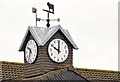 J1460 : Clock and weathervane, Moira by Albert Bridge
