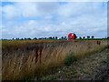 Irrigation hose in arable field near Winterton-on-Sea