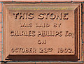 Baptist Church, Mitcham Lane - Foundation stone