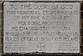 All Saints, The Avenue, Hampton - Foundation stone