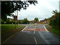 Approaching the roundabout on Stanlake Lane