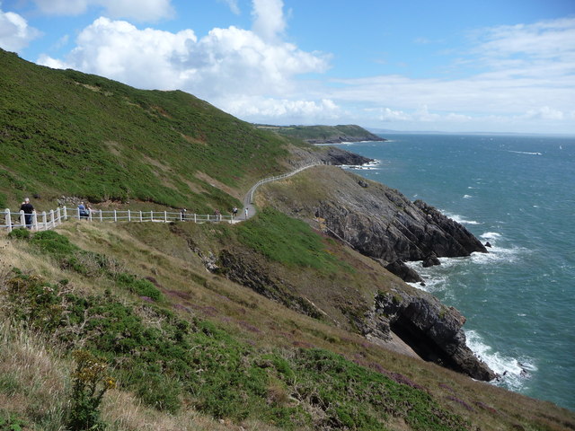Part of the Wales Coast Path between Snaple Point and Whiteshell Point on Gower