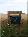 Wood Farm sign & mailbox