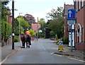 Horse rider on Station Road in Stoke Golding