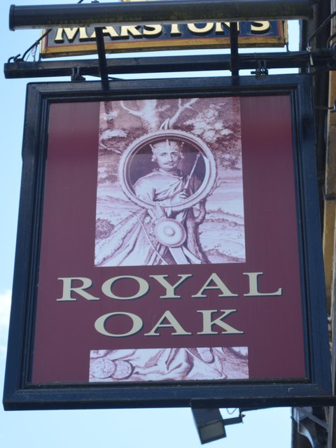 Sign at the Royal Oak