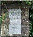 Plaques at Hermitage Park