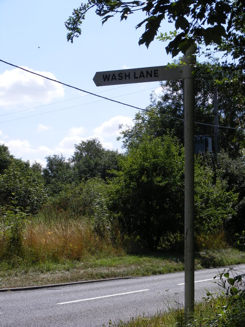 Wash Lane sign