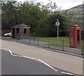 Bus shelter and phonebox, Tylorstown