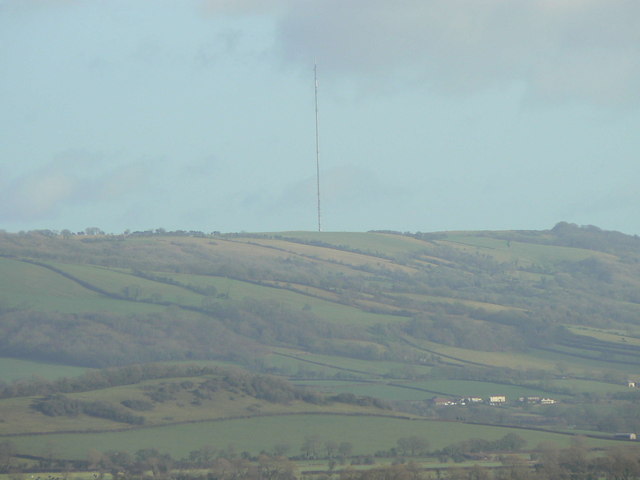 Mendip (Pen Hill) TV transmitter from Wedmore