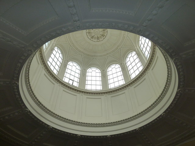 Inside Chatsworth House: rotunda