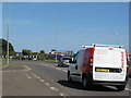 Roundabout on the A259 Pevensey Bay Road