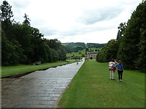 SK2670 : Chatsworth: looking down the cascade by Basher Eyre