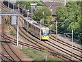 Metrolink Tram Leaving Manchester