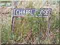 Chapel Close sign