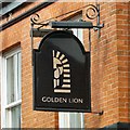 Sign of the former Golden Lion