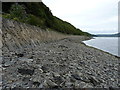 Railway embankment and debris