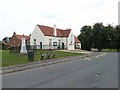 War memorial and school, North Cowton