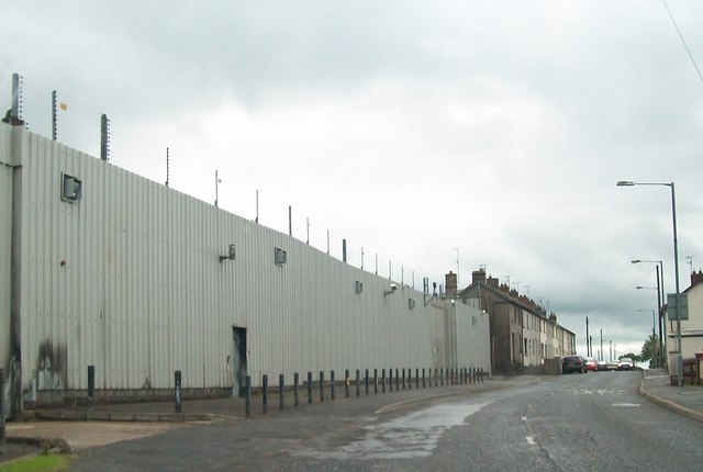 The steel-clad walls of Crossmaglen's PSNI barracks